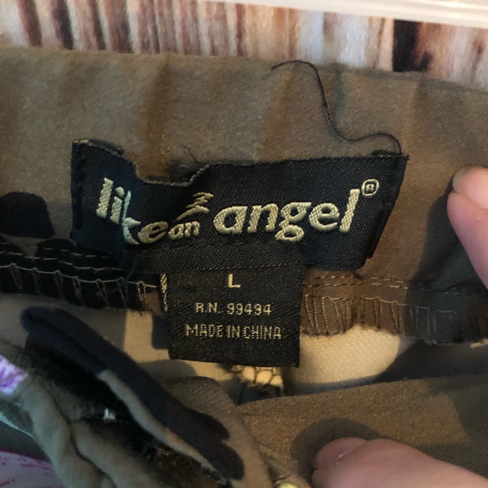 Like an Angel Olive Green Floral Dress Pants - Picture 4 of 8